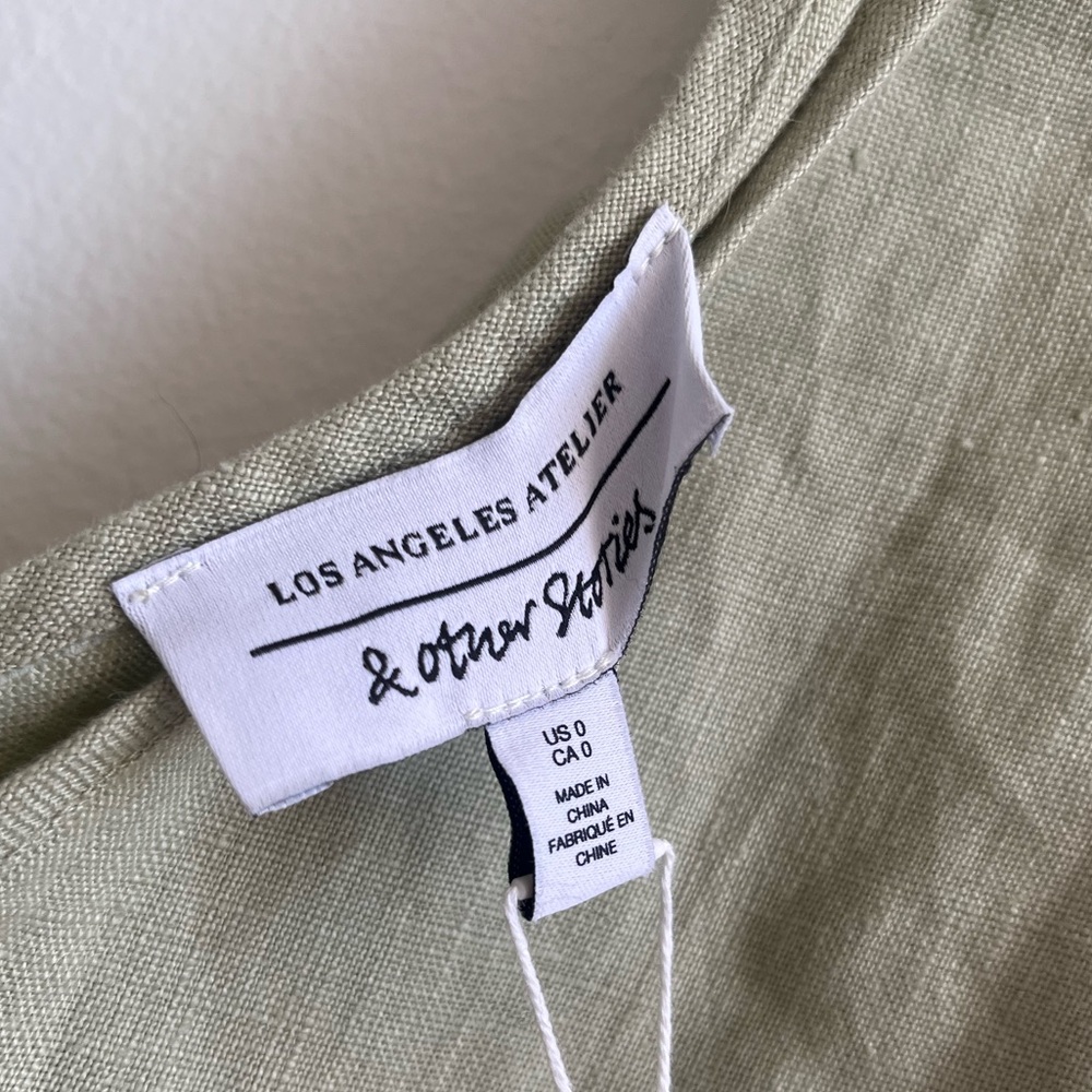 NWT & Other Stories Oversized Belted Linen Jumpsuit - Picture 4 of 5